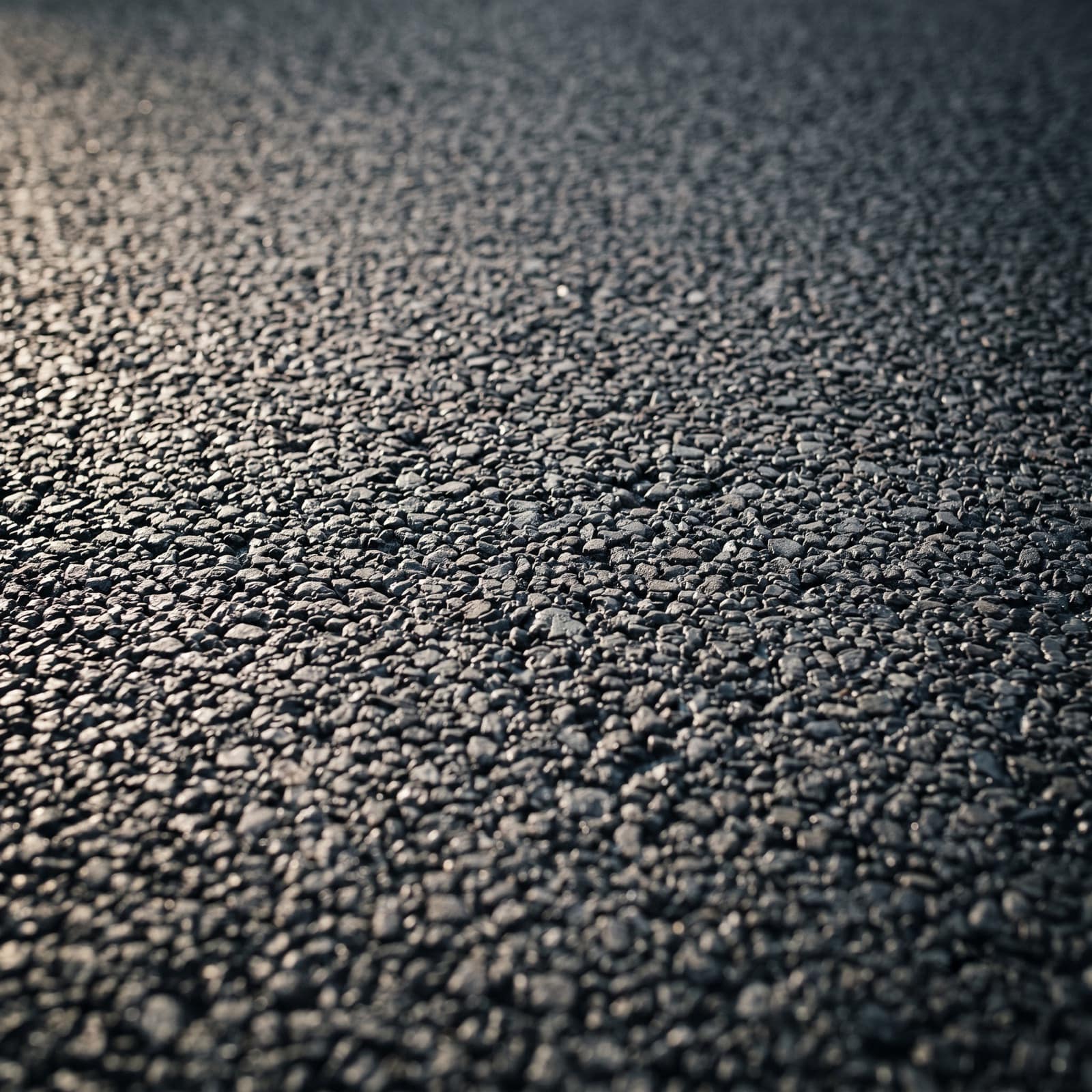 Textura macro de asfalto modificado compactado.